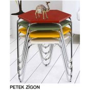 Resim Zigon Osm Petek Model Metal Nikelaj V Ayak Çok Renkli Tabla Itina (410190504) 