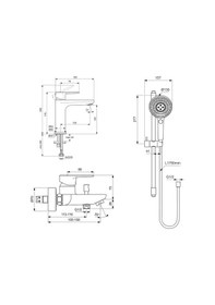 Resim Ideal Standard Cerafine O 3 Lü Aplike Banyo Seti Mat Siyah 3 Parça bc554xg Bc500xg BD142XG Siyah 