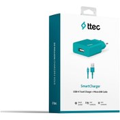 Resim Ttec 2SCS20MTZ SmartCharger 2.1A Seyahat Şarj Aleti + Micro USB 