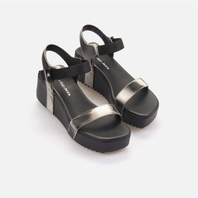 Resim Calvin Klein Dolgu Topuklu Kadın Sandalet Yw0yw01366 Siyah 