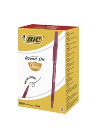Resim Bic Round Stic Tükenmez Kalem Kırmızı 60'lı Kutu N11.20658 