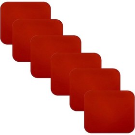 Resim Knsz oturma minderi 6 lı mazlum krm suni deri tel sandalyesi oturma yeri için 