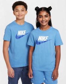 Resim Nike Sportswear Mavi Erkek Çocuk Kısa Kol T-Shirt 