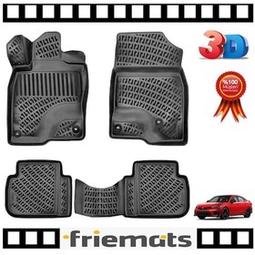 Resim Honda Civic Sedan 3D Havuzlu Paspas 2021 Sonrası Friemats Marka N11.24474 