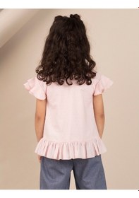 Resim Denokids Ollie&Olla Pembe Nopeli Kız Bluz Çok Renkli 