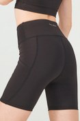 Resim ENNA MODA Siyah Yüksek Bel Çift Cepli Toparlayıcı Spor Şort Ve Bra Set 