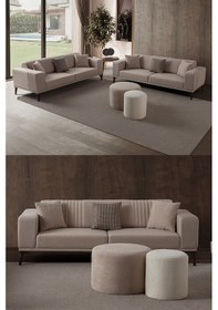 Resim Regnar 3+3 Koltuk Takımı Sütlü Kahve Sütlü Kahve 