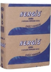 Resim Nergis Extra Z Katlamalı Dispenser Havlu 200'lü 12'li Paket 22 x 23 CM 