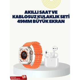 Resim SHC4200 Watch 9 Akıllı Saat Kulaklık Seti Takipli 45 mm Geniş Ekran 
