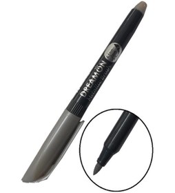 Resim Grafik Kalemi ve Davetiye Kalemi Metalik Gümüş Gri Lineplus Dreamon 1 Adet 0.5-2.0 mm Metallic Brush 