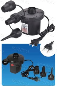 Resim Munico Taşınabilir Araç Çakmağından Çalışan 3 Başlık Çift Fonksiyonlu Araba Yatağı Yaratıcı Yatak Top Havuz 