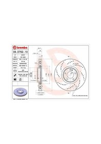 Resim Brembo 09d76210 Fren Diski Ön Standard Mercedes Benz A4634210500 