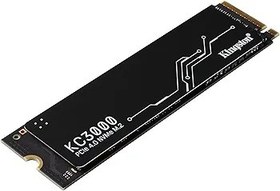 Resim Kingston KC3000 PCIe 4.0 NVMe M.2 SSD - Masaüstü ve dizüstü bilgisayarlar için yüksek performanslı bellek, -SKC3000S/512G, siyah, 512GB 