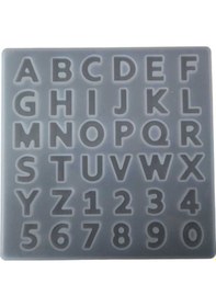 Resim Epoksi Silikon Kalıp Büyük Harfler Kalıbı Küçük Boy 1.7 Cm 36Lı 