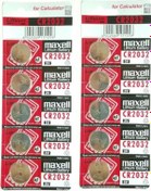 Resim Maxell Cr2032 Lithium Pil 3 V.Cr-2032 2X5 10 Adet Pil 