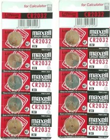 Resim Maxell Cr2032 Lithium Pil 3 V.Cr-2032 2X5 10 Adet Pil 
