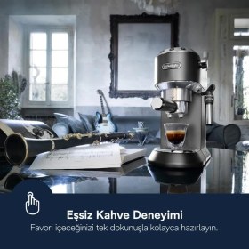 Resim Esmo Home Delonghi Dedica Manuel Espresso Makinesi EC685.BK 