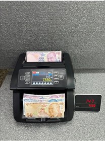 Resim C15 Türk Lirası Karışık Sayma Ofis Tipi Para Sayma Makinesi Ekran Hediyeli 