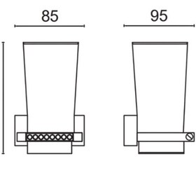 Resim Çelik Banyo Paslanmaz Pirinç Swwor Diş Fırçalık Gri 