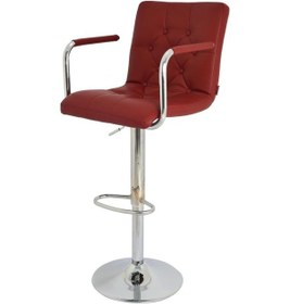 Resim Bürocci Helen Bar Sandalyesi-Bordo-9519Q0102 Çok Renkli 