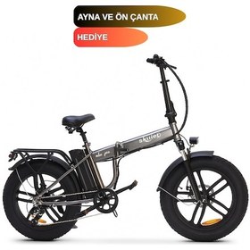 Resim Skyjet Nitro Pro Elektrikli Bisiklet Kahverengi Ayna + Çanta 