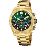 Resim Festına F20684/3 Tımeless Chronograph Erkek Kol Saati Altın 