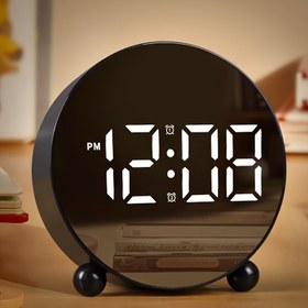 Resim Yeni öğrenci yaratıcı modaya uygun basit ofis elektronik saat, LED LCD saati, ev yatak başı saati, sıcaklık göstergeli plastik saat 