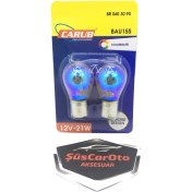 Resim Carub Diadem Ampul Krom Tek Duy Sinyal Ampulü 12V 21W 93 Turuncu 2'li Takım 