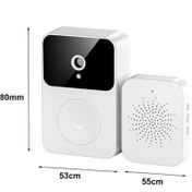 Resim Createtech Zili X9 Video Ses Kurulum Kolay Kapı Kablosuz Görüşlü, Geeroyoo Gece Depolama, Değiştirme, Bulut Akıllı - Bi 