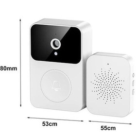 Resim Createtech Zili X9 Video Ses Kurulum Kolay Kapı Kablosuz Görüşlü, Geeroyoo Gece Depolama, Değiştirme, Bulut Akıllı - Bi 