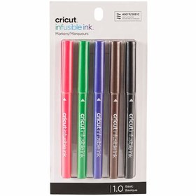 Resim Cricut 2006256 Explore Maker Infusıble Ink Orta Uçlu Kalem Seti 5li Paket Temel Renkler 