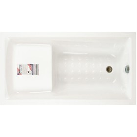 Resim Waterway Seatle Oturmalı Mini Dikdörtgen Küvet 140x70 H:55 Gövde Metal Ayak Dört Yön Panel 