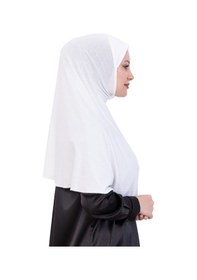 Resim Modish Group Tek Parça Hazır Başörtüsü Türban Şal Kolay Takılan Uzun Şal Viskon Krem 