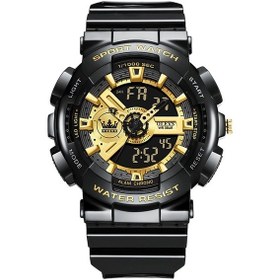 Resim Sones Bınbond B3103 30m Su Geçirmez Volanlı Işıklı Kuvars Saat, Renk: Beyaz Çelik-siyah Yüzey 