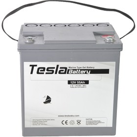 Resim TESLA Akü 12v 55ah Marin Jel Akü (yeni Üretim) 