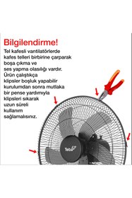 Resim Teba 18 Inch Uzaktan Kumandalı Zaman Ayarlı Salınımlı Ayaklı Vantilatör 