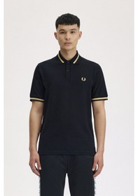 Resim Fred Perry M2-157 Single Tipped Erkek Polo Tişört Siyah 