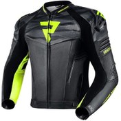 Resim Rebelhorn Vandal Deri Motosiklet Montu 65800 Sarı Siyah 