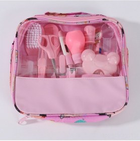 Resim Yaozixa Bebek Bakımı 13 Parça Seti - Burun Emici, Tırnak Kırıcı Ve Temizlik Araçları - Güvenli, Hafif Ve Konforlu Pembe Paket 