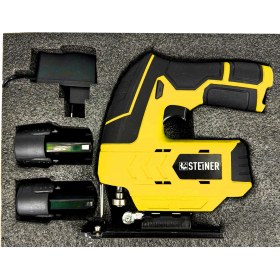 Resim Steiner Alman 12 V 3.0 Ah Li-Ion Çift Akülü Şarjlı Dekupaj Testere 