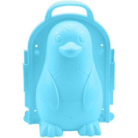 Resim Padalink Eğlenceli Penguen Şekilli Kar Ve Kum Kalıbı - Çocuklar İçin Plastik Oyun Seti Mavi 