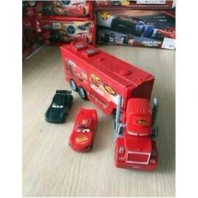 Resim Şimşek Mcqueen Oyuncak Mc Tır Kapakları Açılabilen 2 Arabalı 