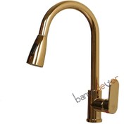 Resim banyodecor Gold Menekşe Spiralli Eviye Bataryası 