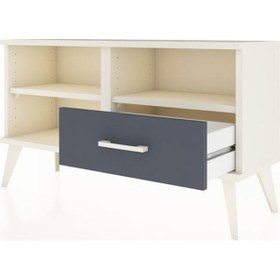 Resim Arges Şifonyer 2 Raflı Tek Çekmeceli 88x30x48 Aytaşı-aytaşı/antrasit Aytaşı/antrasit 