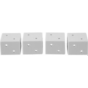 Resim Pencere Perdeleri İçin 1 İnçlik Beyaz Kutu Montaj Braketi - Huiliang 