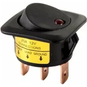 Resim Locway Ic-132d Yuvarlak Nokta Işıklı Anahtar 10 Adet 