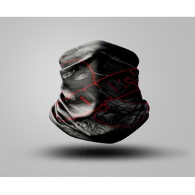 Resim Buffalo Yazı Tasarımlı Motorcu Buff Maske Outdoor Boyunluk Unisex Bandana 