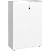 Resim Adoremobilya Rio Ofis 3 Raflı Kapaklı Kitaplık - Diamond Beyaz 