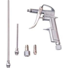 Resim Buğz Parça Metal Uzun ve Kısa Hava Tabancası Seti - Hava Püskürtme ve Temizleme Aracı 