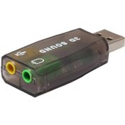 Resim 5+1 Harici USB Ses Kartı Mikrofon Hoparlör Birlikte 3.5mm 